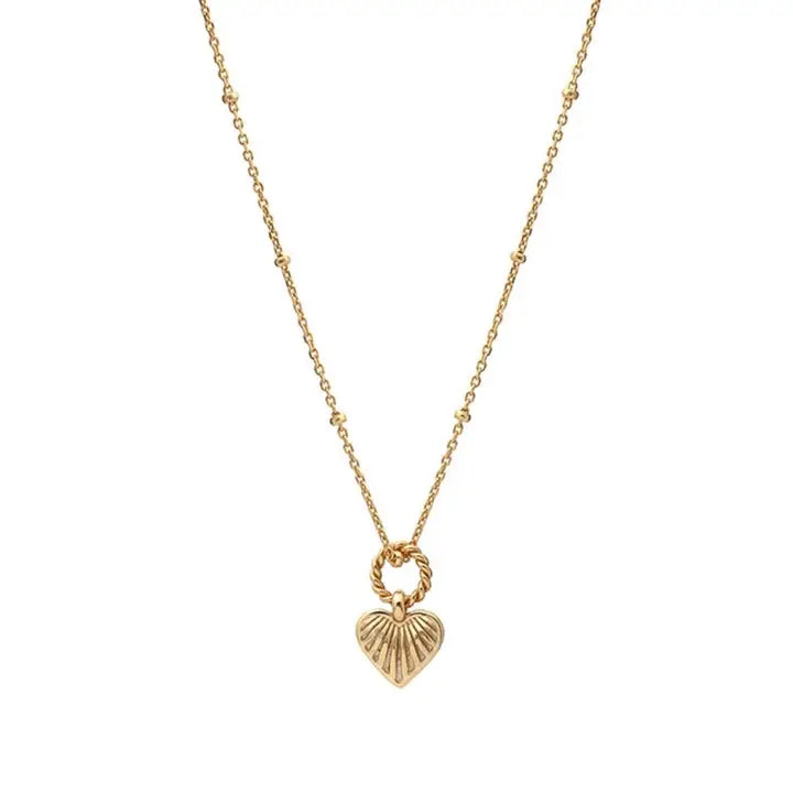 Barbie Gold Dainty Heart Satellite Chain Necklace