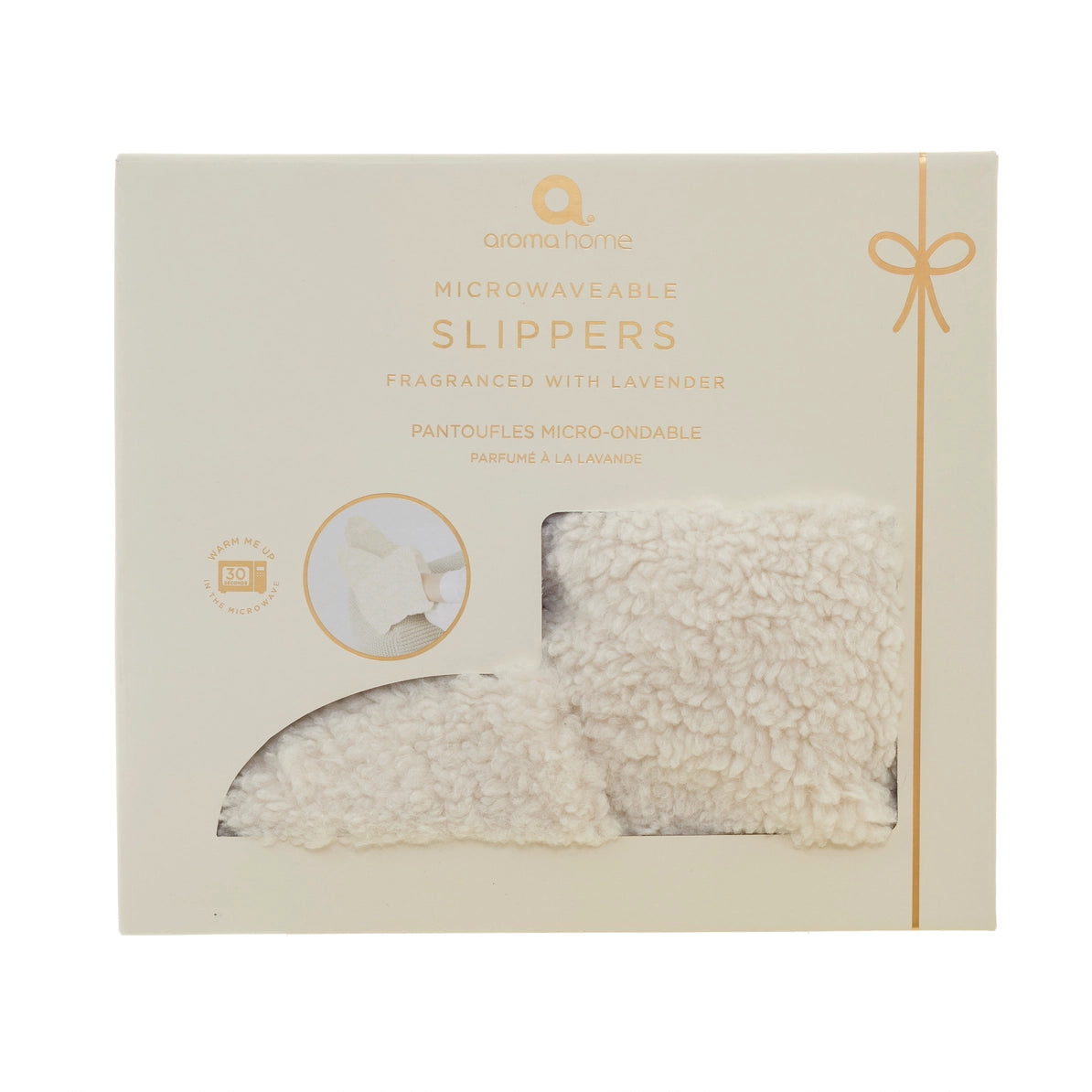 Cream Teddy Slipper Boots