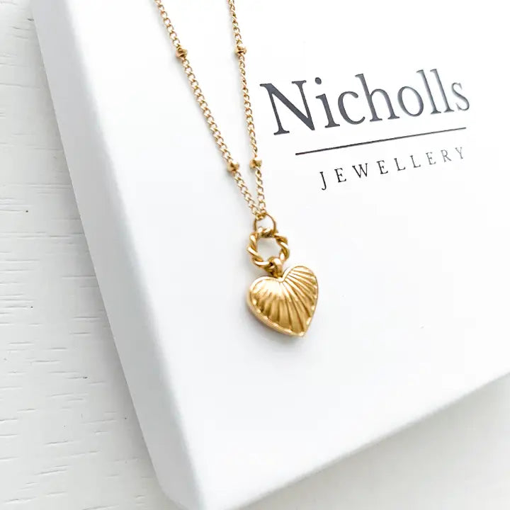 Barbie Gold Dainty Heart Satellite Chain Necklace