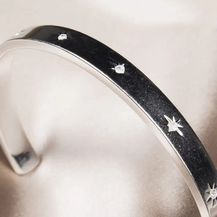 Annabel Bangle- Silver Plated