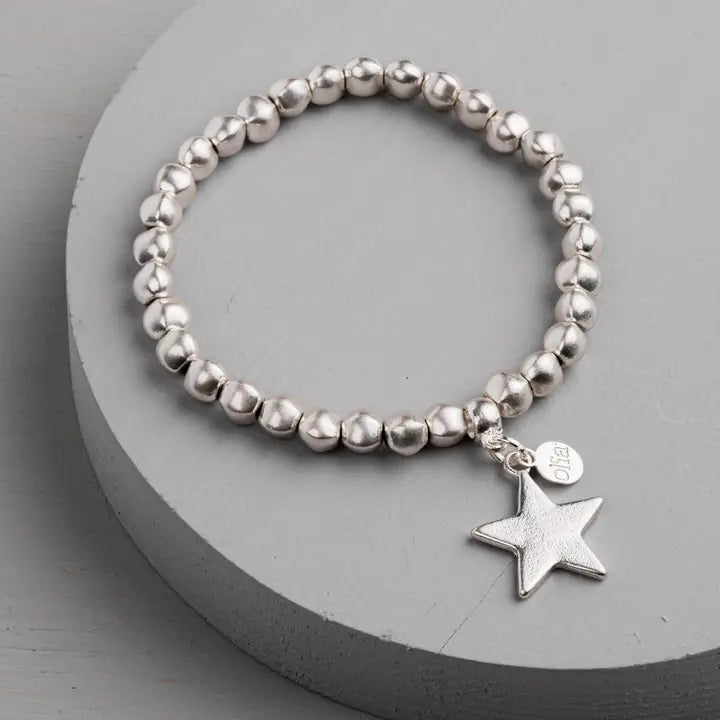 Ella Star Bracelet-Silver Plated