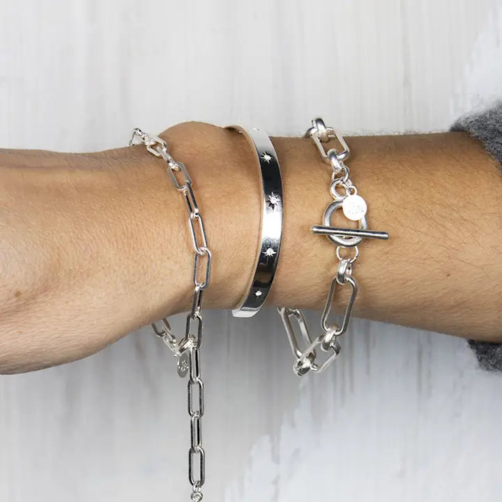 Annabel Bangle- Silver Plated