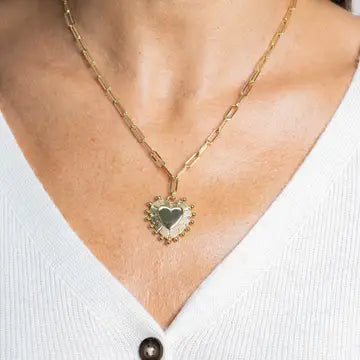 Delilah Heart Necklace - Gold Plated