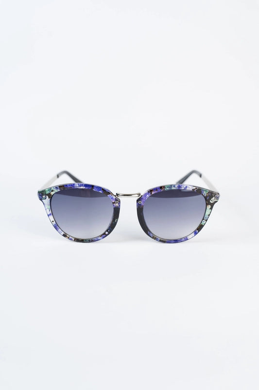 Poolside Sunglasses Purple & Silver