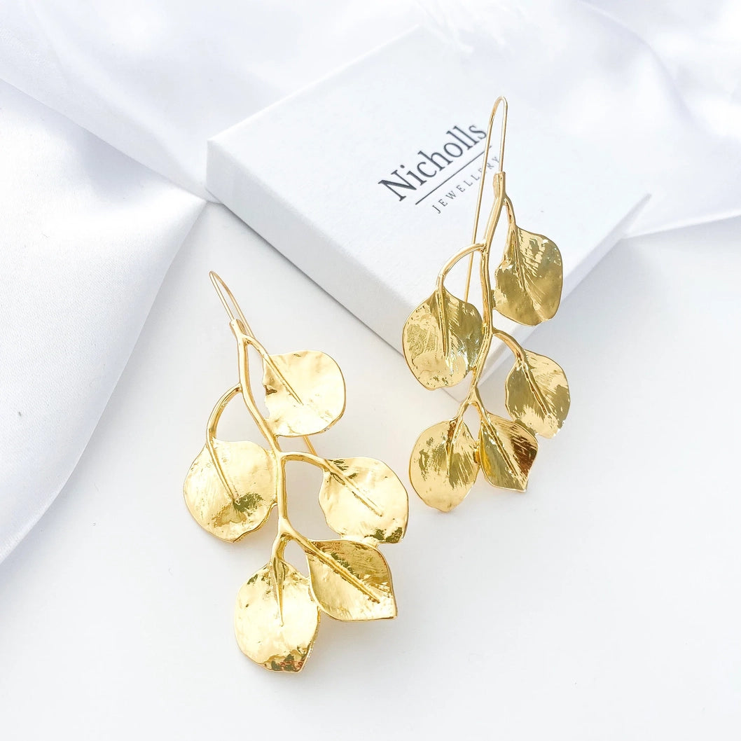 Gold Leaf Earrings