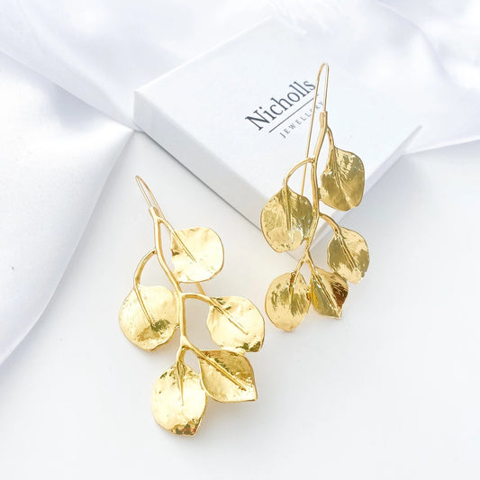 Gold Leaf Earrings