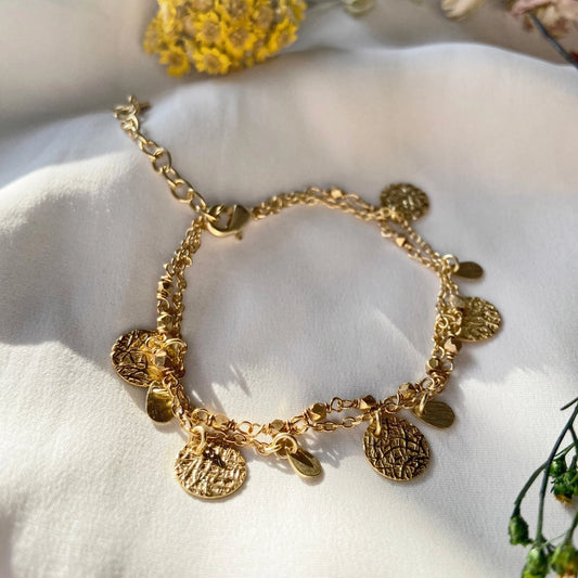 Athens Gold Coin Bracelet