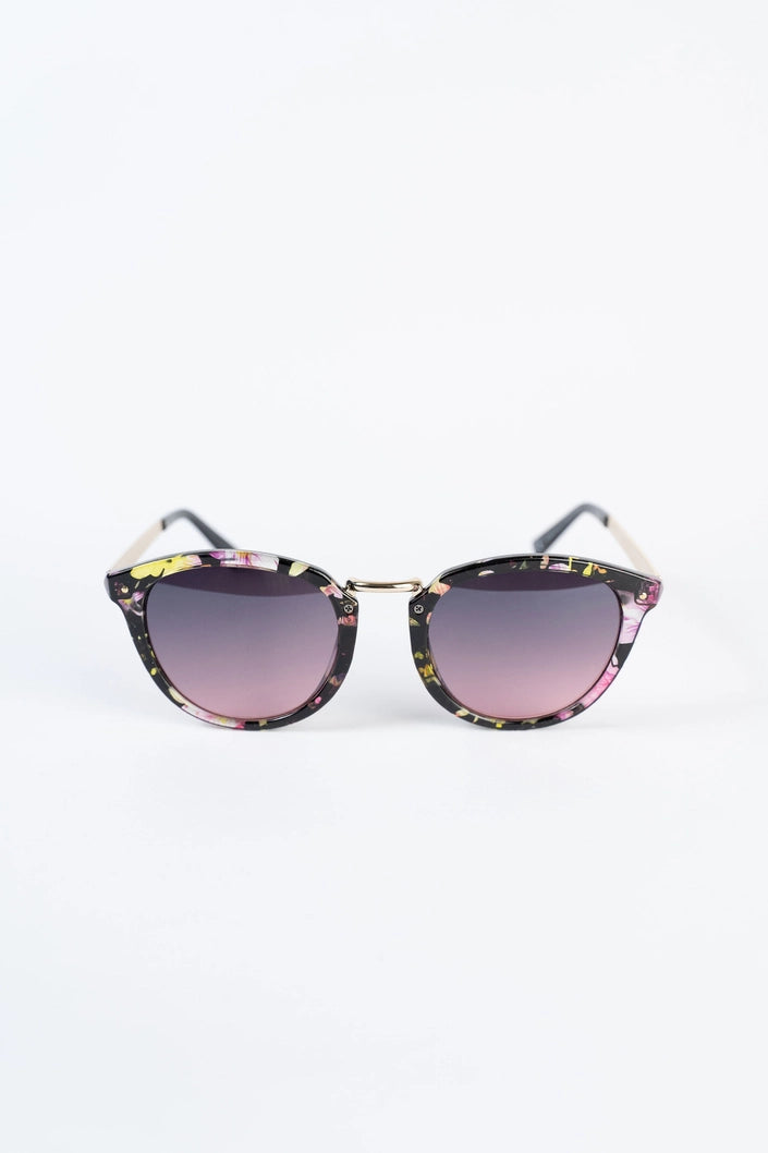 Poolside Sunglasses Pink & Gold