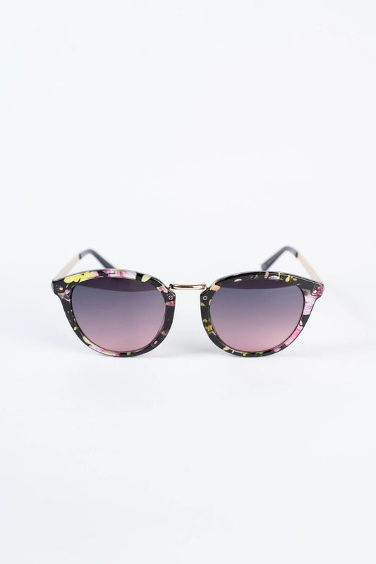 Poolside Sunglasses Pink & Gold