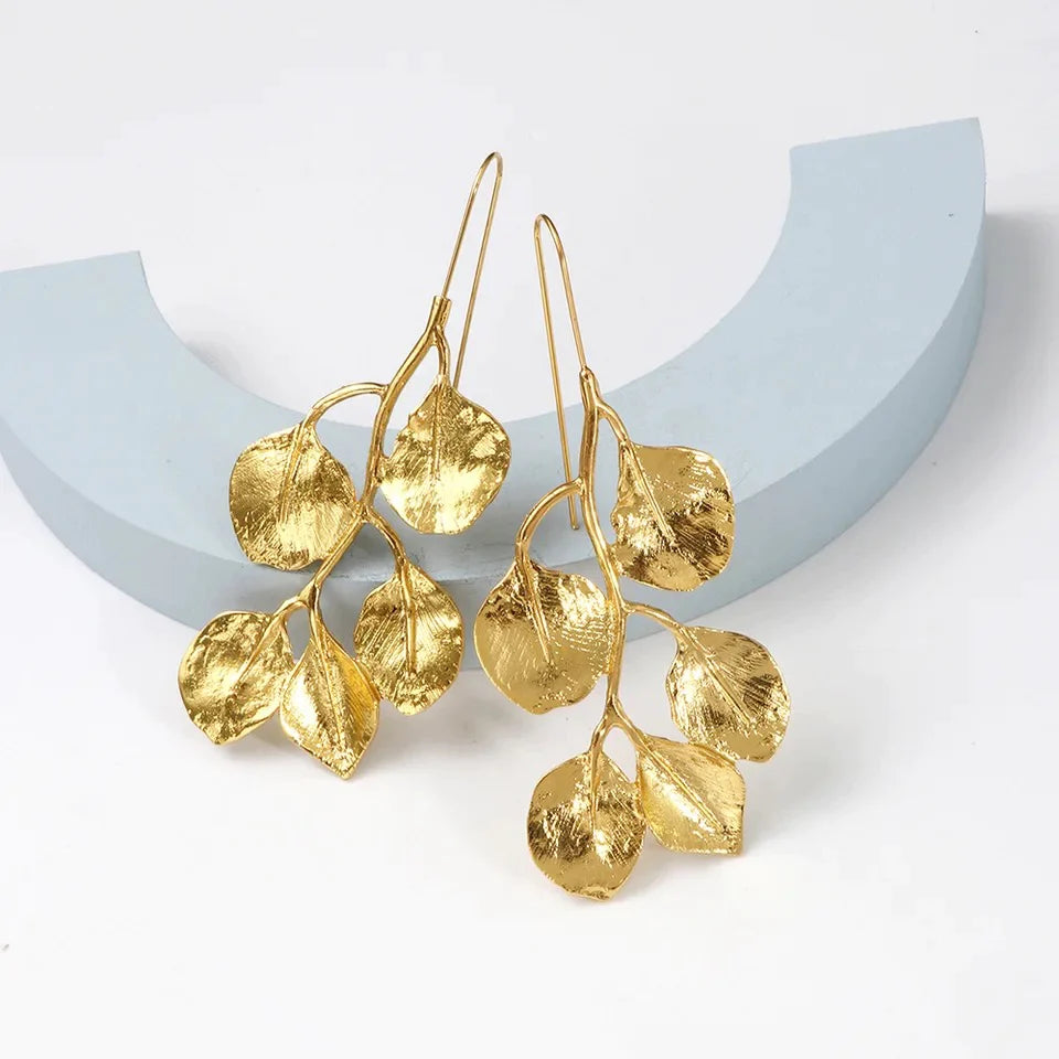 Gold Leaf Earrings