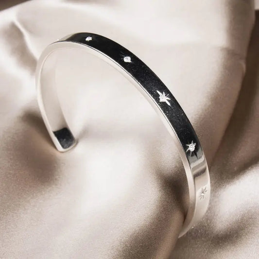 Annabel Bangle- Silver Plated