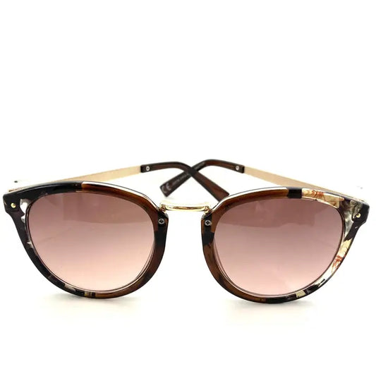 Poolside Sunglasses Brown & Gold