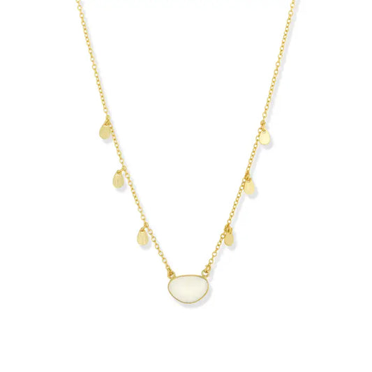 Summer Necklace White Chalcedony