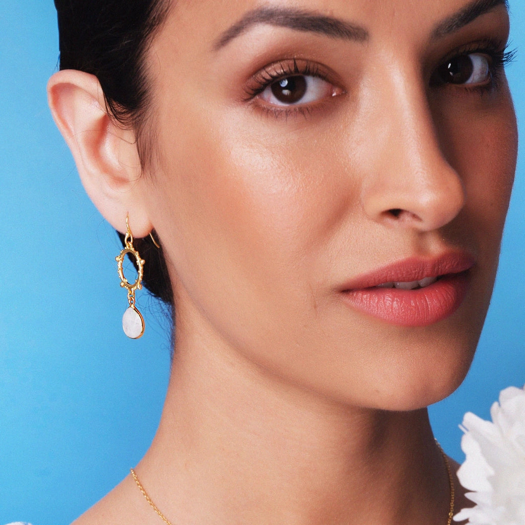 Allegra Moonstone Earrings