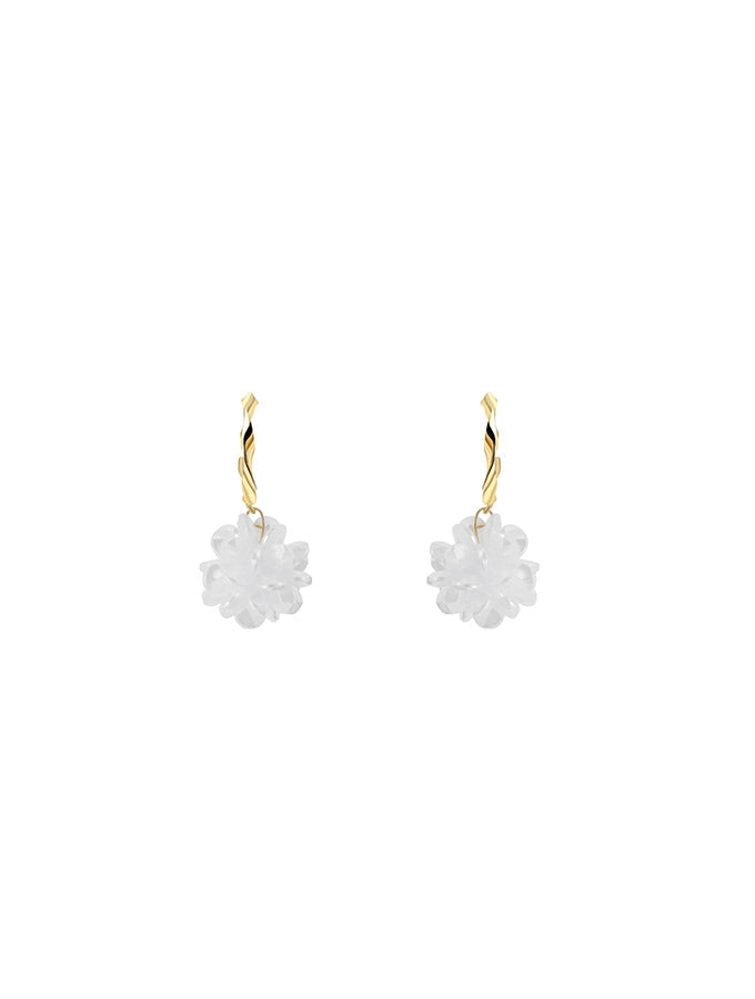 Section Flower Drop Earrings