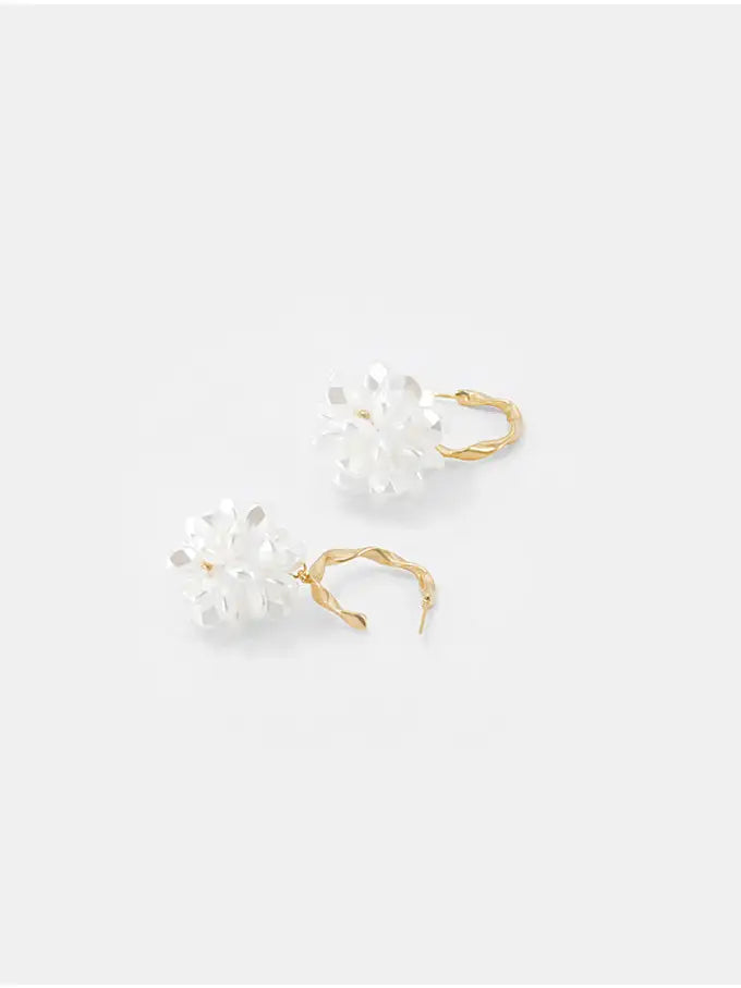 Section Flower Drop Earrings