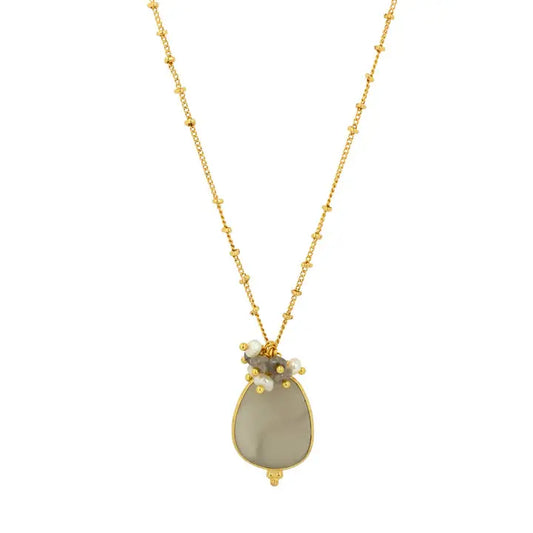 Willow Grey Moonstone Necklace